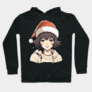 Anime christmas waifu Hoodie